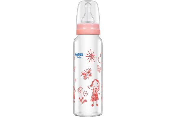 Wee Baby Isıya Dayanıklı Cam Biberon 240 Ml (wee 772) Karma Renk