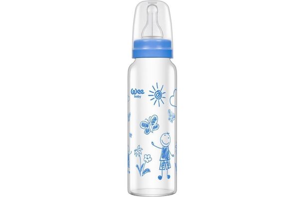 Wee Baby Isıya Dayanıklı Cam Biberon 240 Ml (wee 772) Karma Renk
