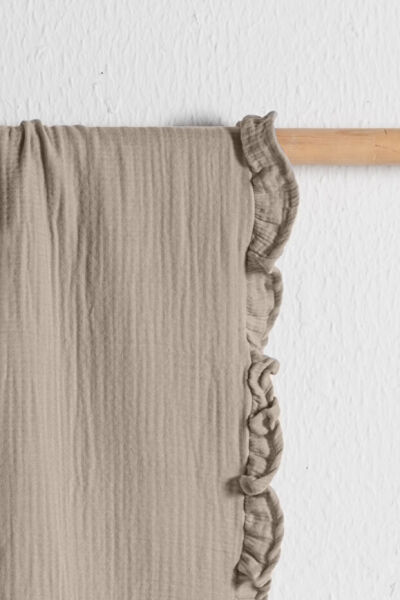 Kanz - 4 Kat Fırfırlı Müslin Örtü(knz-019) 152.01.0263.Bej---------