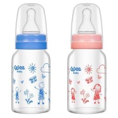 Wee Baby Isıya Dayanikli Cam Biberon 120 Ml Kod:770 Karma Renk