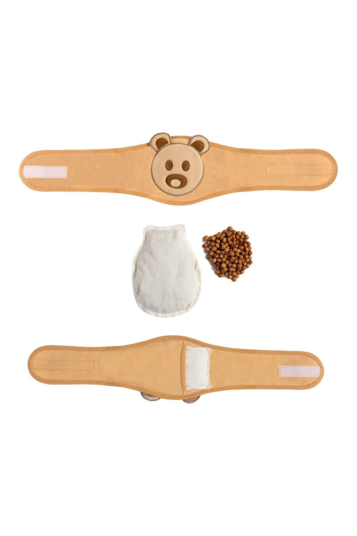 Sevi Bebe Gaz Giderici Kiraz Çekirdekli Bebek Bel Bandı - Ekru 685-5