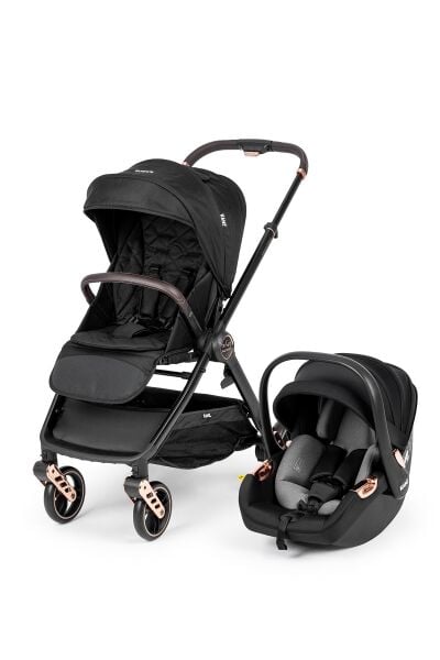 Kanz x-Go Ultimate Travel Sistem Bebek Arabası Silver Siyah