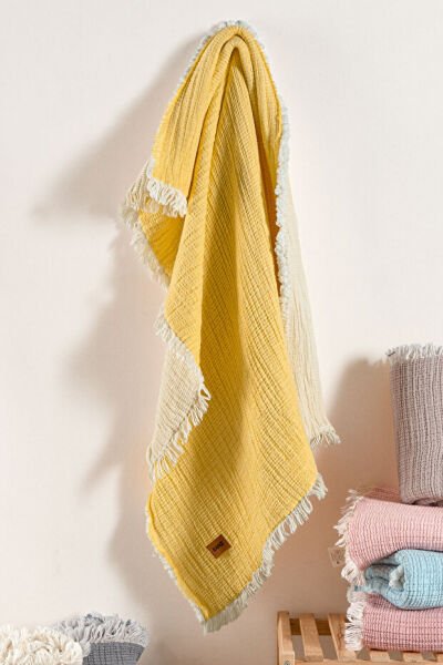 Kanz - Bebek 5 Kat Dolgulu Battaniye(knz-028) 153.01.0202.Sarı--------