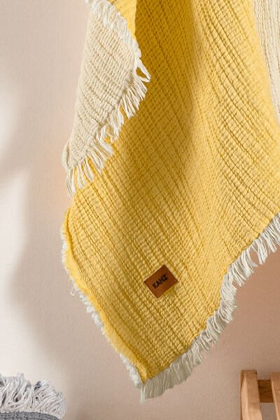 Kanz - Bebek 5 Kat Dolgulu Battaniye(knz-028) 153.01.0202.Sarı--------