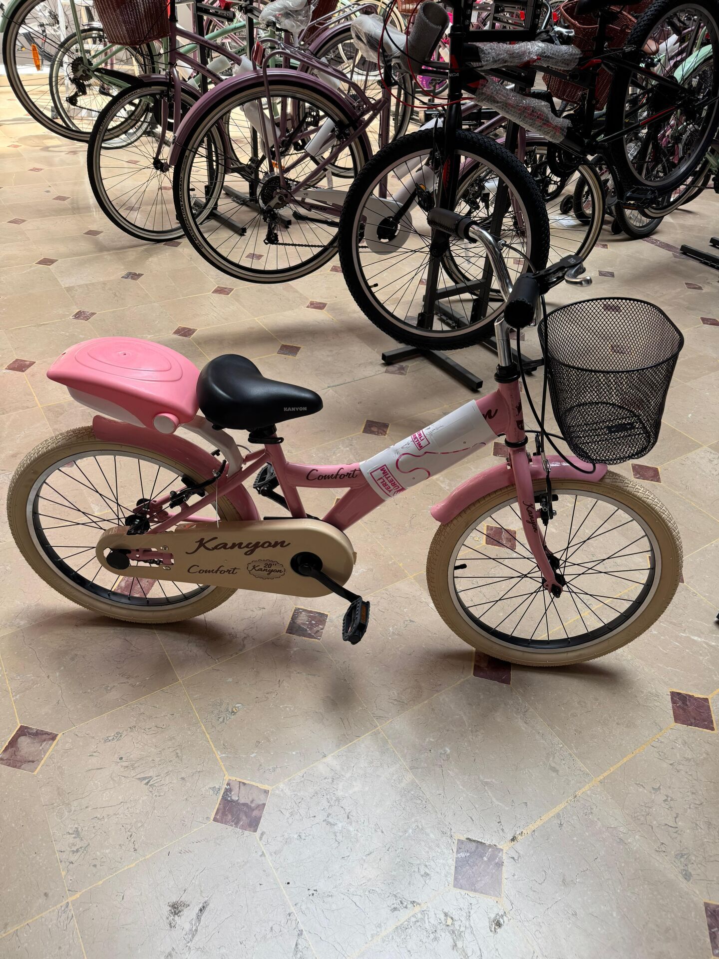 Tunca 20 Jant Kanyon Bisiklet Pls Sepetli Pembe