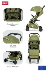 Kanz f-Go2 Kabin Boy Bebek Arabası Gold Yeşil