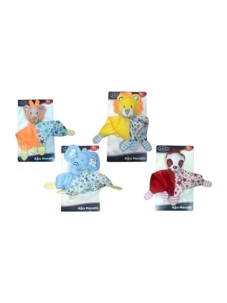 Jusso Toys Peluşlu Ağız Mendili Karma Renk