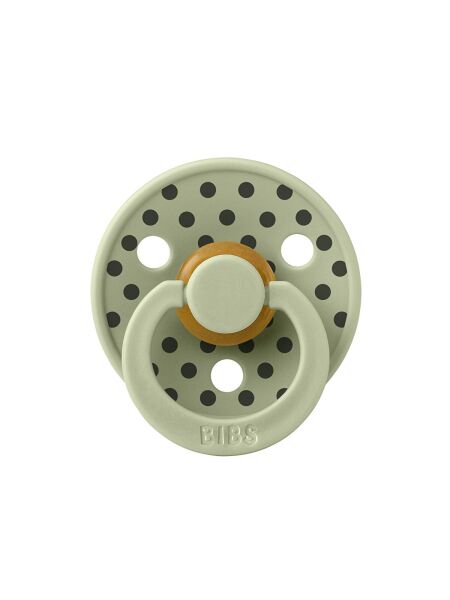 Bibs Studio Polka Small Emzik-Sage Iron 0-6 Ay