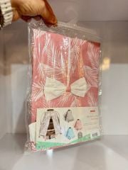 Moje Taşıma Puset Örtüsü Yaprak Desen Pembe