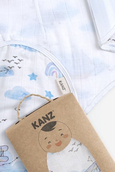 Kanz Yenidoğan %100 Pamuk Müslin Hazır Kundak Cırtlı - Boat