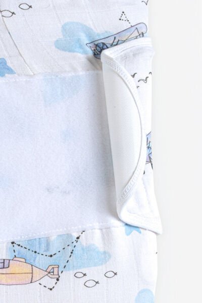 Kanz Yenidoğan %100 Pamuk Müslin Hazır Kundak Cırtlı - Boat