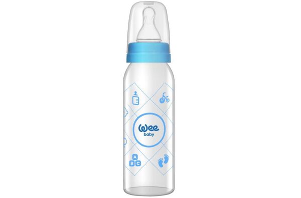 Wee Baby Baby Kiraz Uçlu Cam Biberon / 250 Ml Kod:876 Karma Renk
