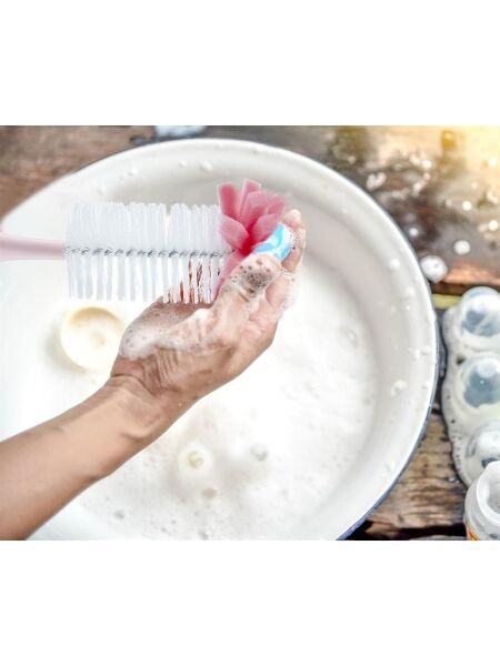 Babyjem Süngerli Biberon  Fırçası Pembe  776