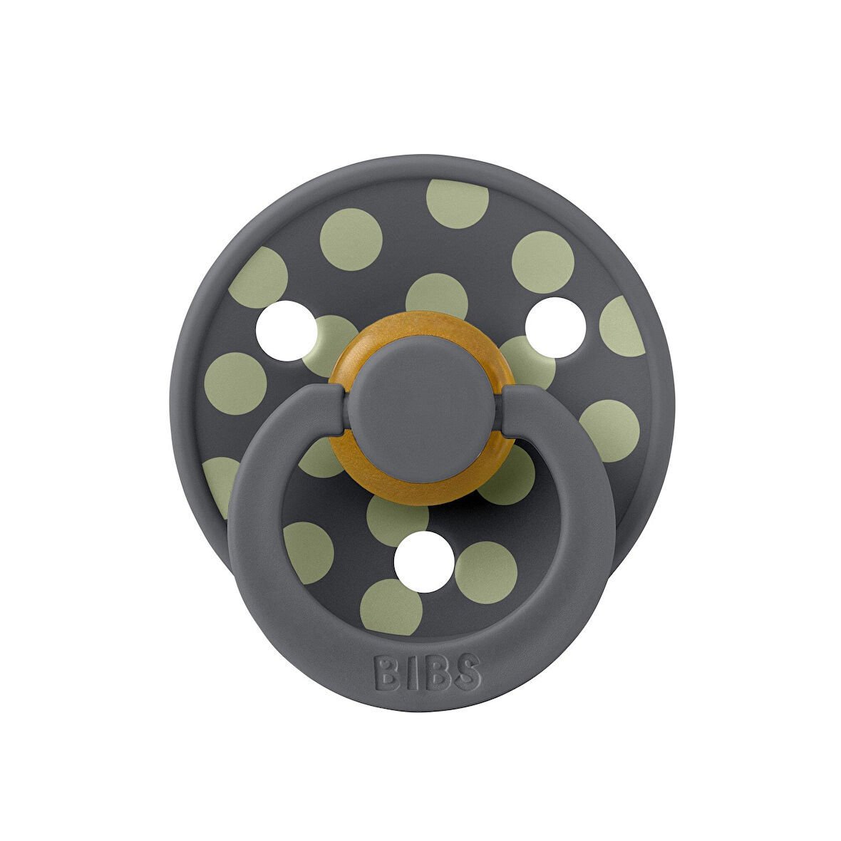 Bibs Studio Polka Big Emzik-Iron Sage 6+ay