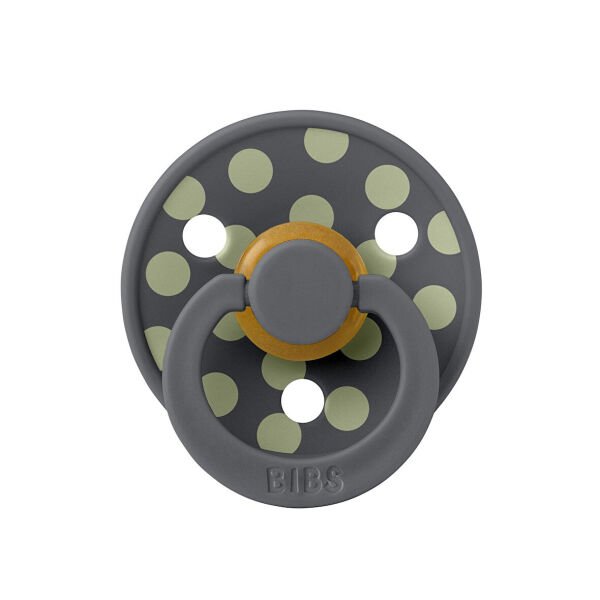Bibs Studio Polka Big Emzik-Iron Sage 6+ay