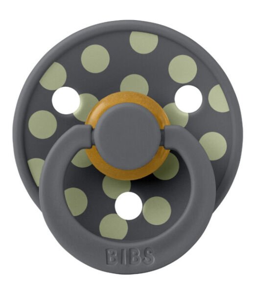 Bibs Studio Polka Big Emzik-Iron Sage 0-6 Ay