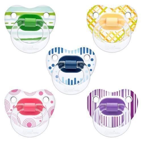 Wee Baby Şeffaf Desenli Damaklı Emzik No:1 Karma Renk Kod:836