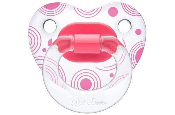 Wee Baby Şeffaf Desenli Damaklı Emzik No:1 Karma Renk Kod:836