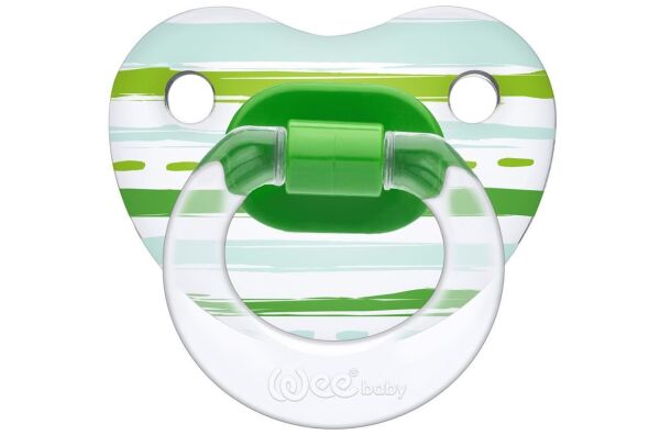 Wee Baby Şeffaf Desenli Damaklı Emzik No:1 Karma Renk Kod:836