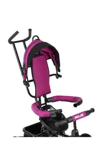 Moje Style Ebeveyn Kontrollü Tenteli Üç Tekerli İtmeli Bisiklet Haki