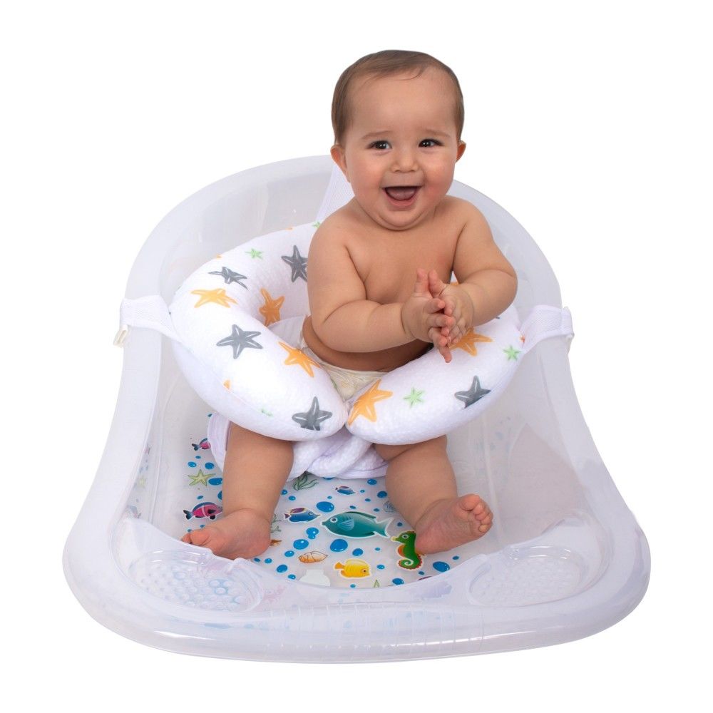Sevi Bebe Oturaklı Bebek Banyo Filesi - Deniz Yıldızı Desen 691-56