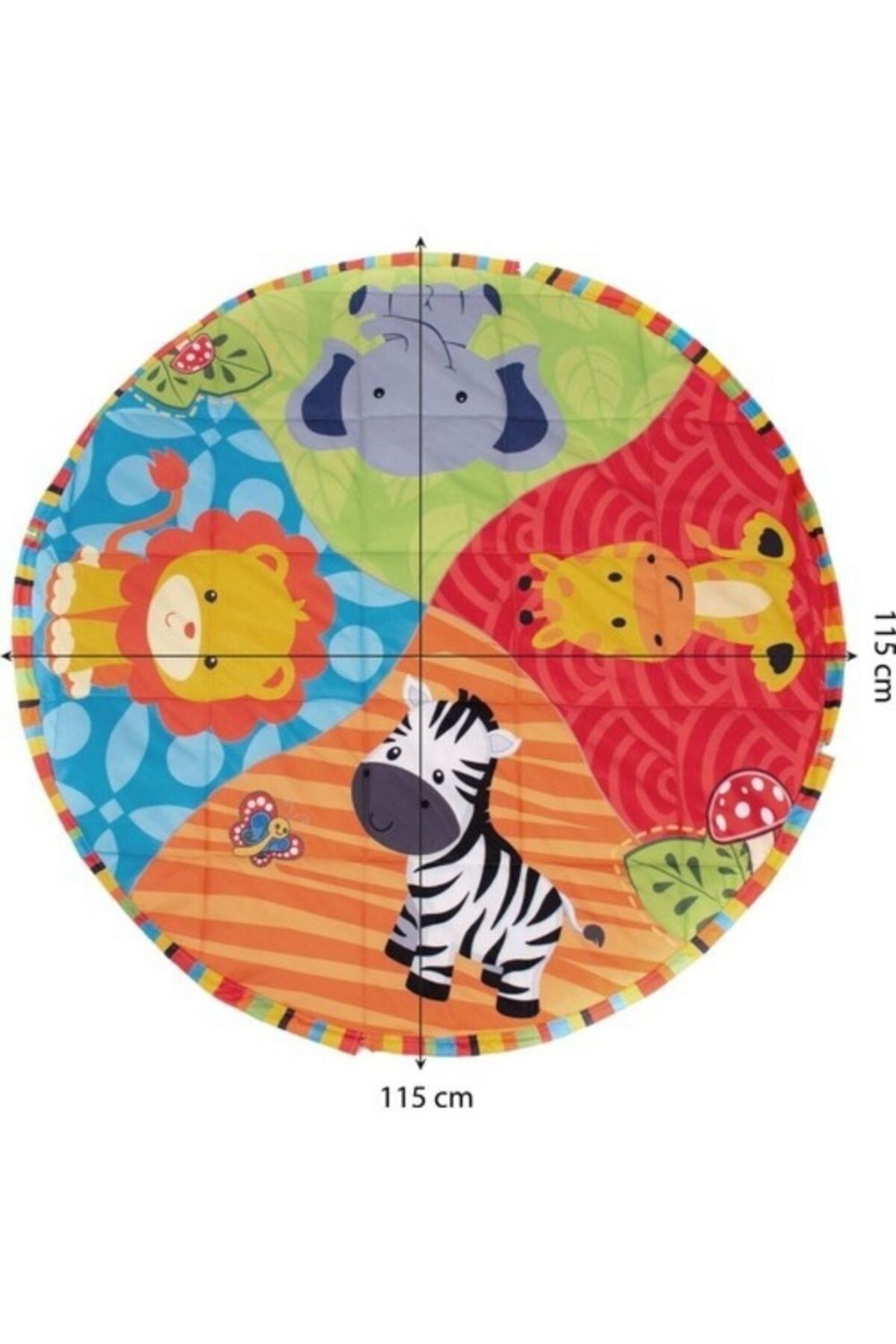 Sevi Bebe 2 İn 1 Büzülebilir Oyun Halısı Ve Çantası - Sevimli Hayvanlar 377-159