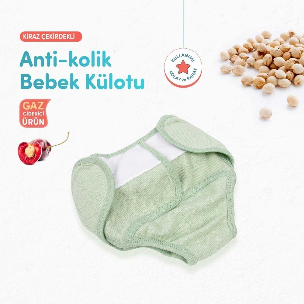Sevi Bebe Antikolik Bebek Külotu - Yeşil 684-6