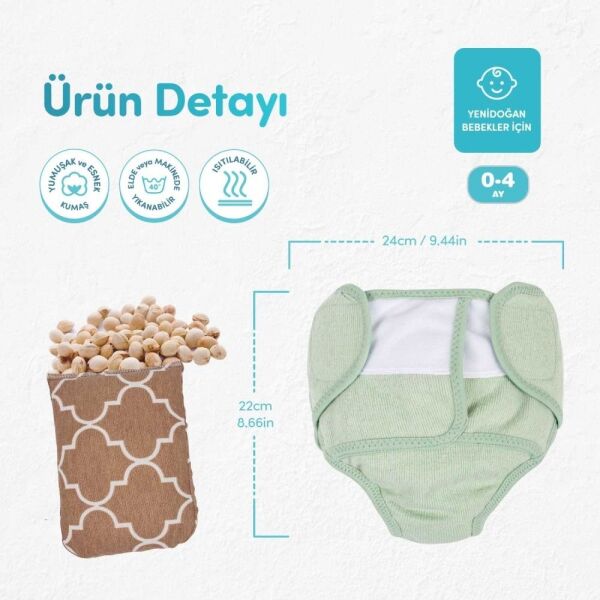 Sevi Bebe Antikolik Bebek Külotu - Yeşil 684-6