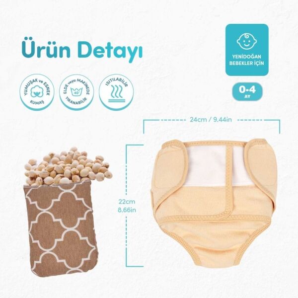 Sevi Bebe Antikolik Bebek Külotu - Ekru 684-5