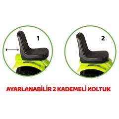 Micromax Unisex Çocuk Römorklu Pedallı Traktör Mmx Kırmızı