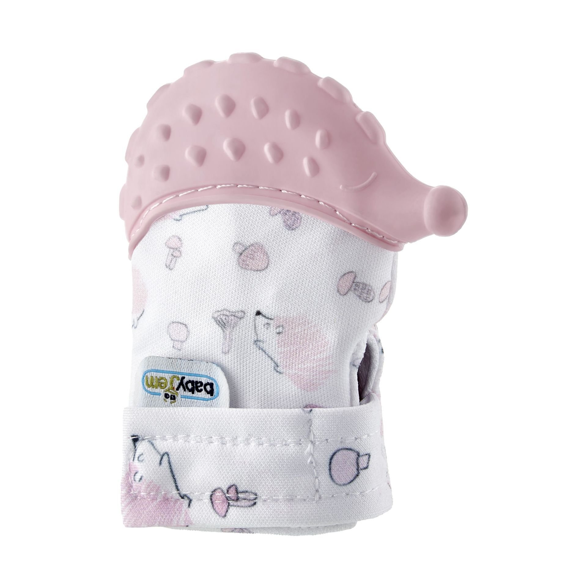 Babyjem Diş Kaşıyıcı Eldiven Kirpi Pembe 612