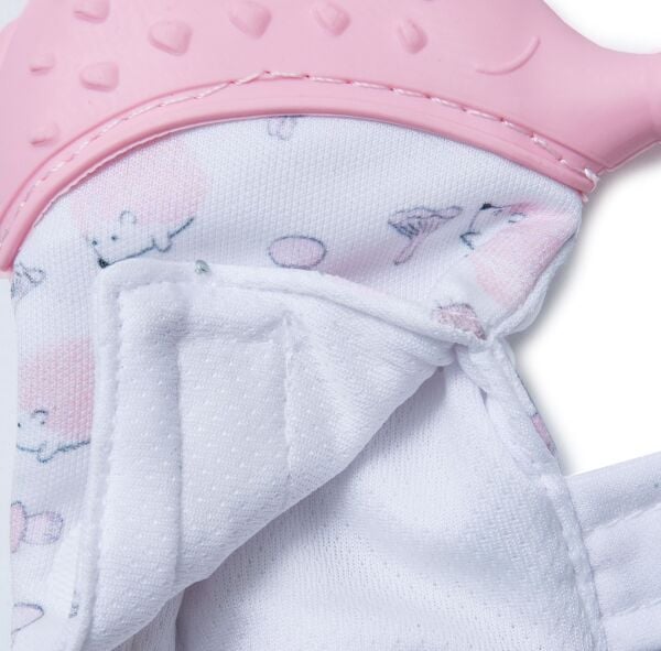 Babyjem Diş Kaşıyıcı Eldiven Kirpi Pembe 612