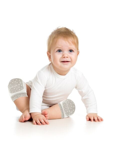 Babyjem Emekleme Dizliği Örgü Mavi 586