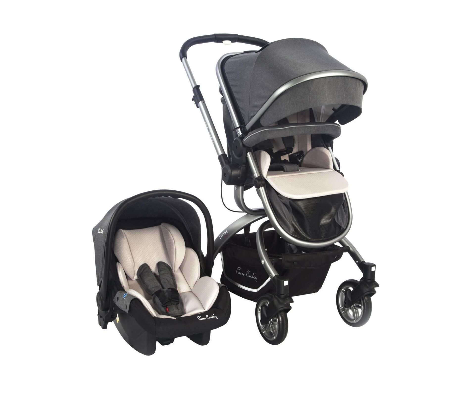 Pierre Cardin Twist +Plus Travel Sistem Bebek Arabası Gri