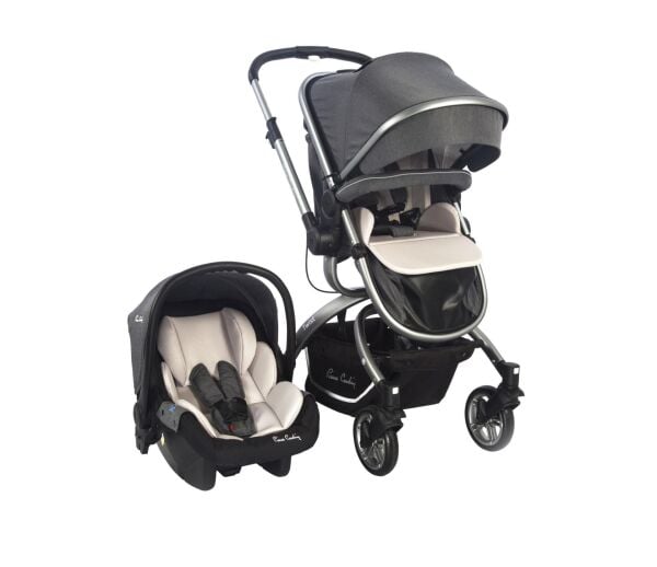 Pierre Cardin Twist +Plus Travel Sistem Bebek Arabası Gri