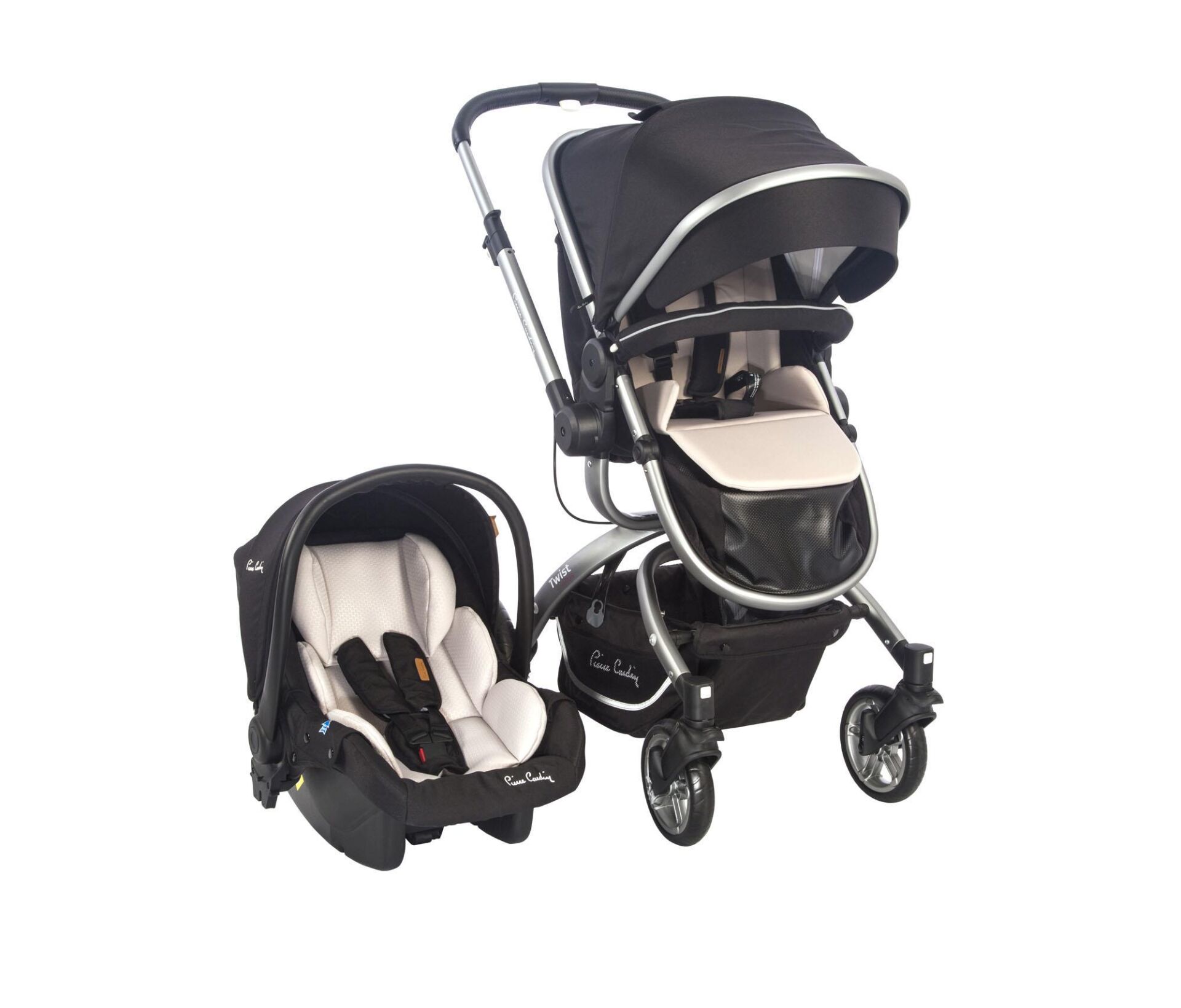 Pierre Cardin Twist +Plus Travel Sistem Bebek Arabası Siyah