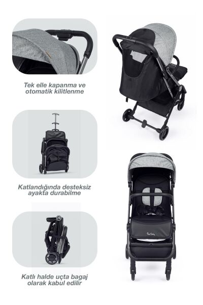 Pierre Cardin Jojo Bebek Arabası Gri