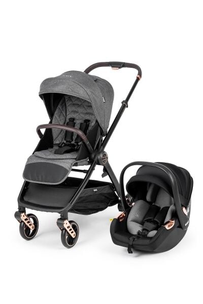 Kanz x-Go Ultimate Travel Sistem Bebek Arabası Rose Gold Gri