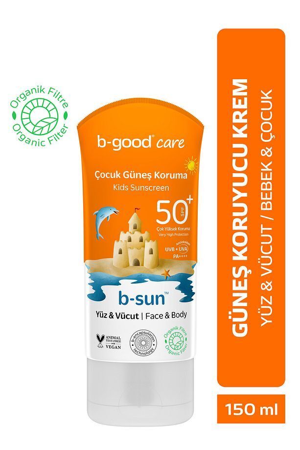 B-GOOD Bebek Çocuk Güneş Kremi Spf 50 Yüz Ve Vücut Için 150 ml