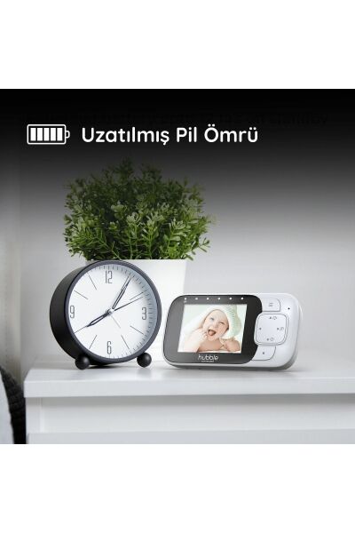 Hubble Nursery View Glow 2.8'' Gece Lambalı Dijital Bebek Kamerası