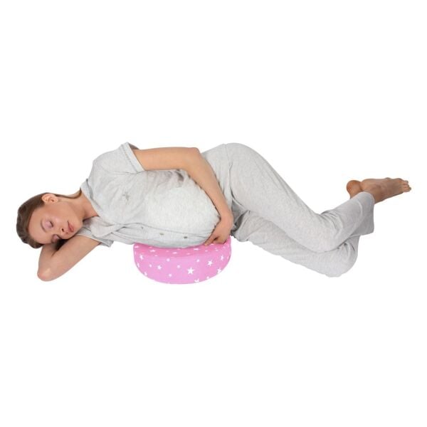 Sevi Bebe Hamile Karın Destek Yastığı - Pembe Yıldız 2-174-2