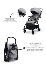 Kanz Xflop Autofold Kabin Boy Bebek Arabası Ultimate Grey