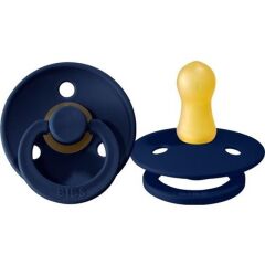 Bibs Colour Bebek Doğal Kauçuk Emzik Steel Blue 0-6 Ay Koyu Lacivert