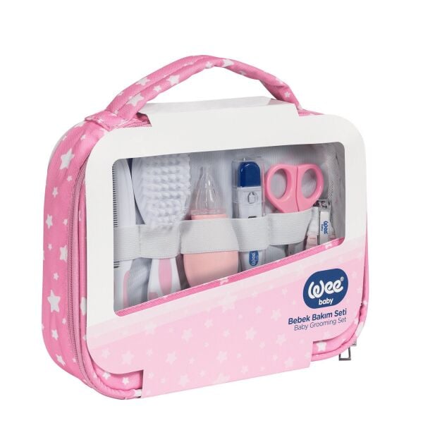 Wee Baby Bebek Bakım Seti - Pembe 9 Parça