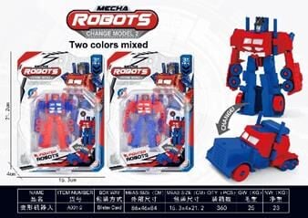 Toysan Dönüşbilen Robot Araba Vakumlu Kutuda