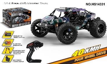 Toysan 1:14 Ölçek Dört Çeker Uzaktan Kumandalı 40km Hız Yapan Araba Hs14331