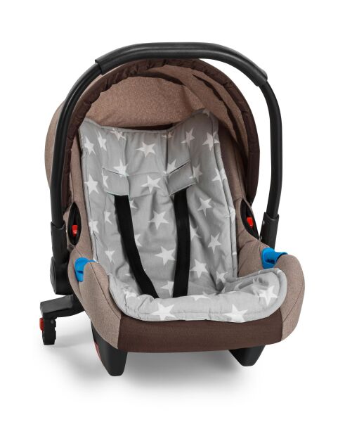 Moje Bebek Arabası Ve Taşıma Koltuğu Minderi Mega Yıldız Gri ( Yalnızca Minder)