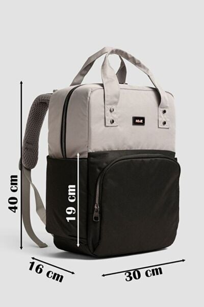 Moje Only Anne Bebek Bakım Çantası Gri-Siyah