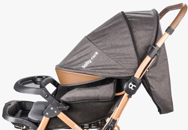 Baby Care Bc-65 Capron Çift Yönlü Puset Gold-Siyah ( Z )
