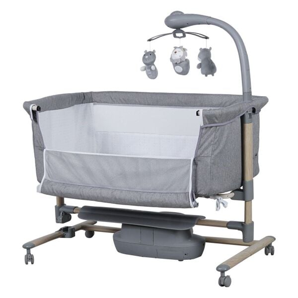 Prego Carmela Anne Yanı Elektrikli Beşik 4091 Gri